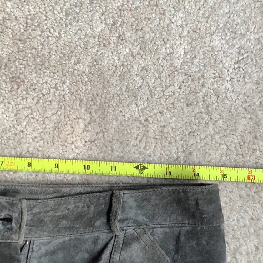Suede olive green Sienastudio cargo pants.  Sz 6 - Picture 13 of 14